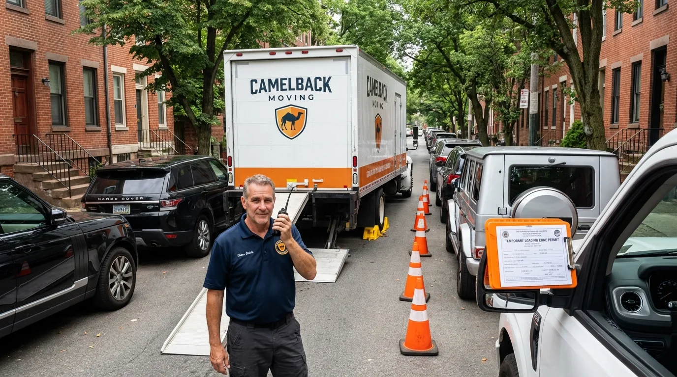City street loading permit setup in Brentwood, NY